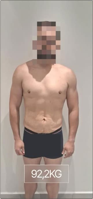 Registro fotográfico do acompanhamento, 92,2 kg