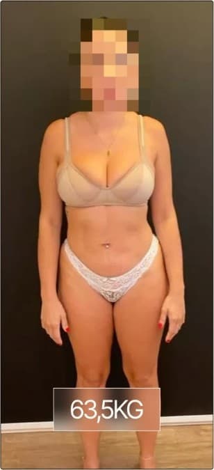 Registro fotográfico do acompanhamento, 63,5 kg