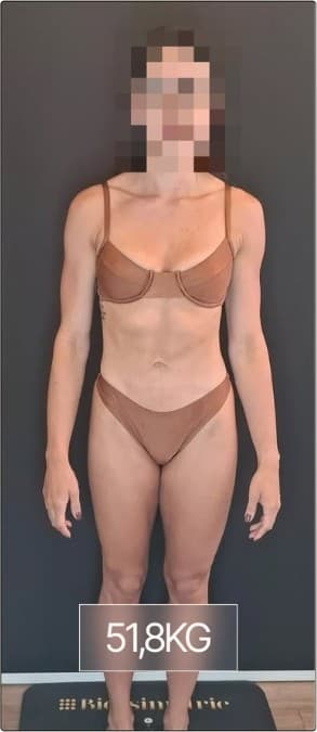 Registro fotográfico do acompanhamento, 51,8 kg